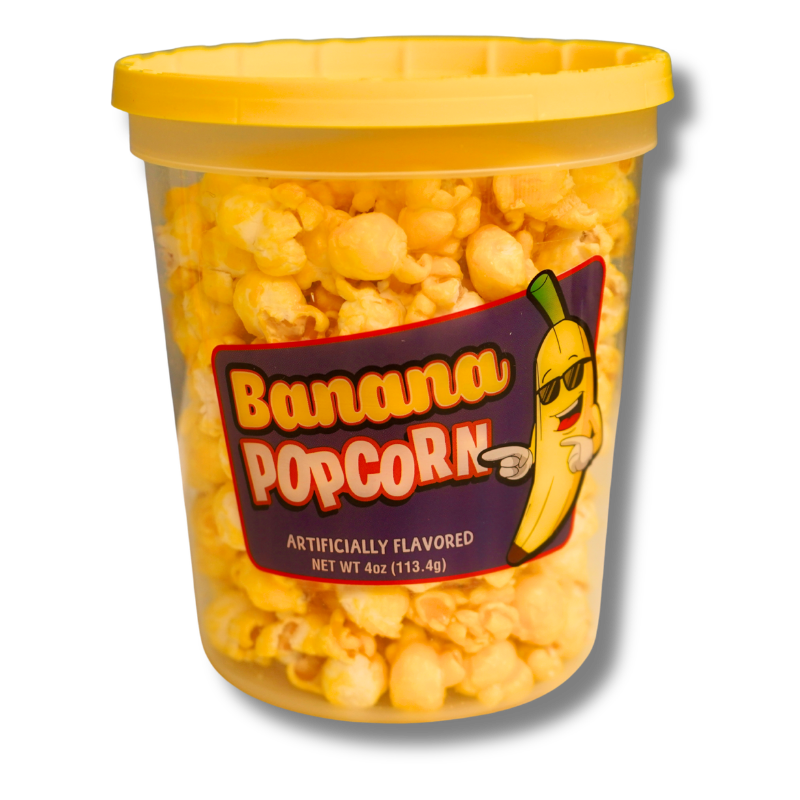 Banana Flavored Popcorn (4-pack)