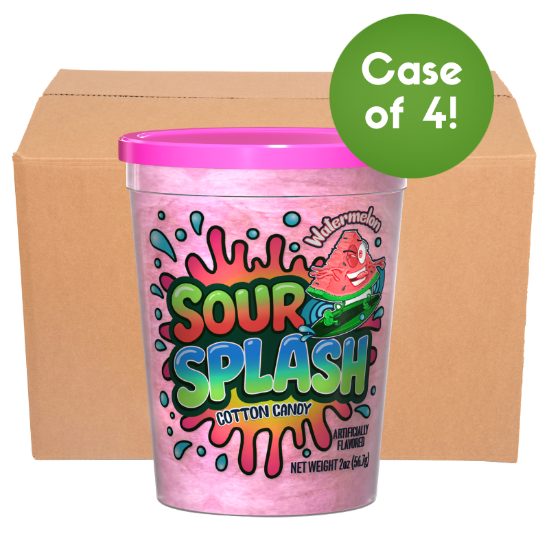 Sour Splash Watermelon Cotton Candy (4-pack)