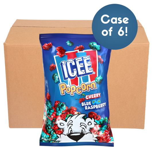 ICEE Cherry & Blue Raspberry Popcorn (6-pack)