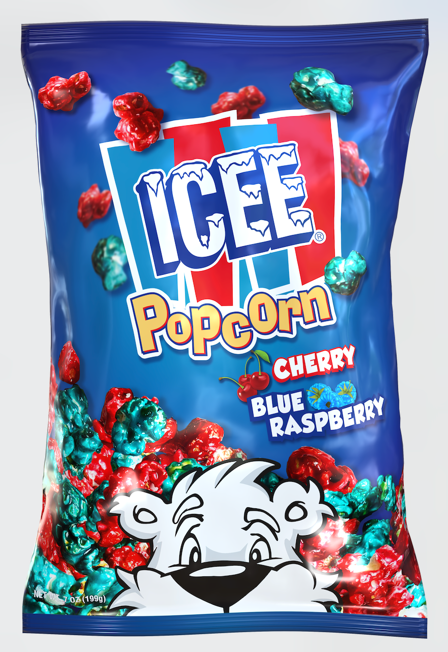 ICEE Cherry & Blue Raspberry Popcorn