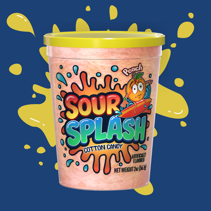 Sour Splash Peach Cotton Candy (4-pack)