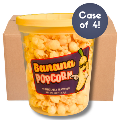 Banana Flavored Popcorn (4-pack)