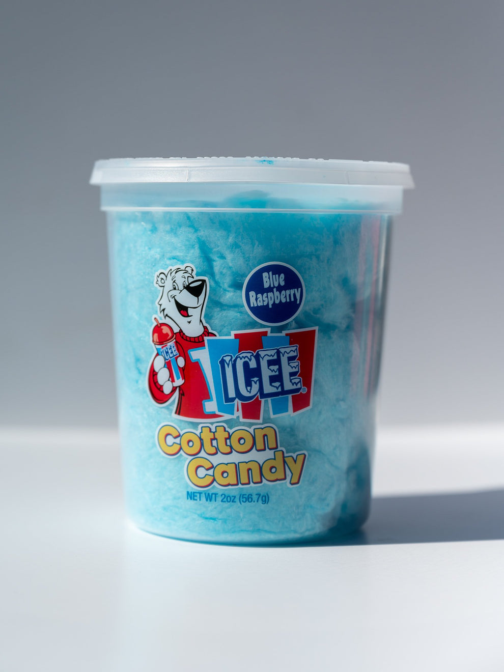 Raspberry Button Candy ICEE Blue Raspberry Cotton Candy (4-pack) – Santa Cruz Fun Foods